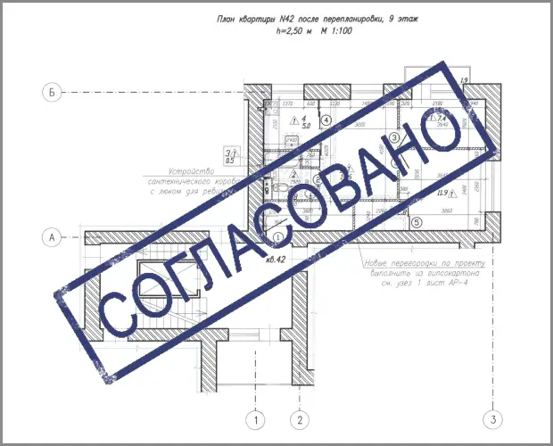 согласование перепланировки спб